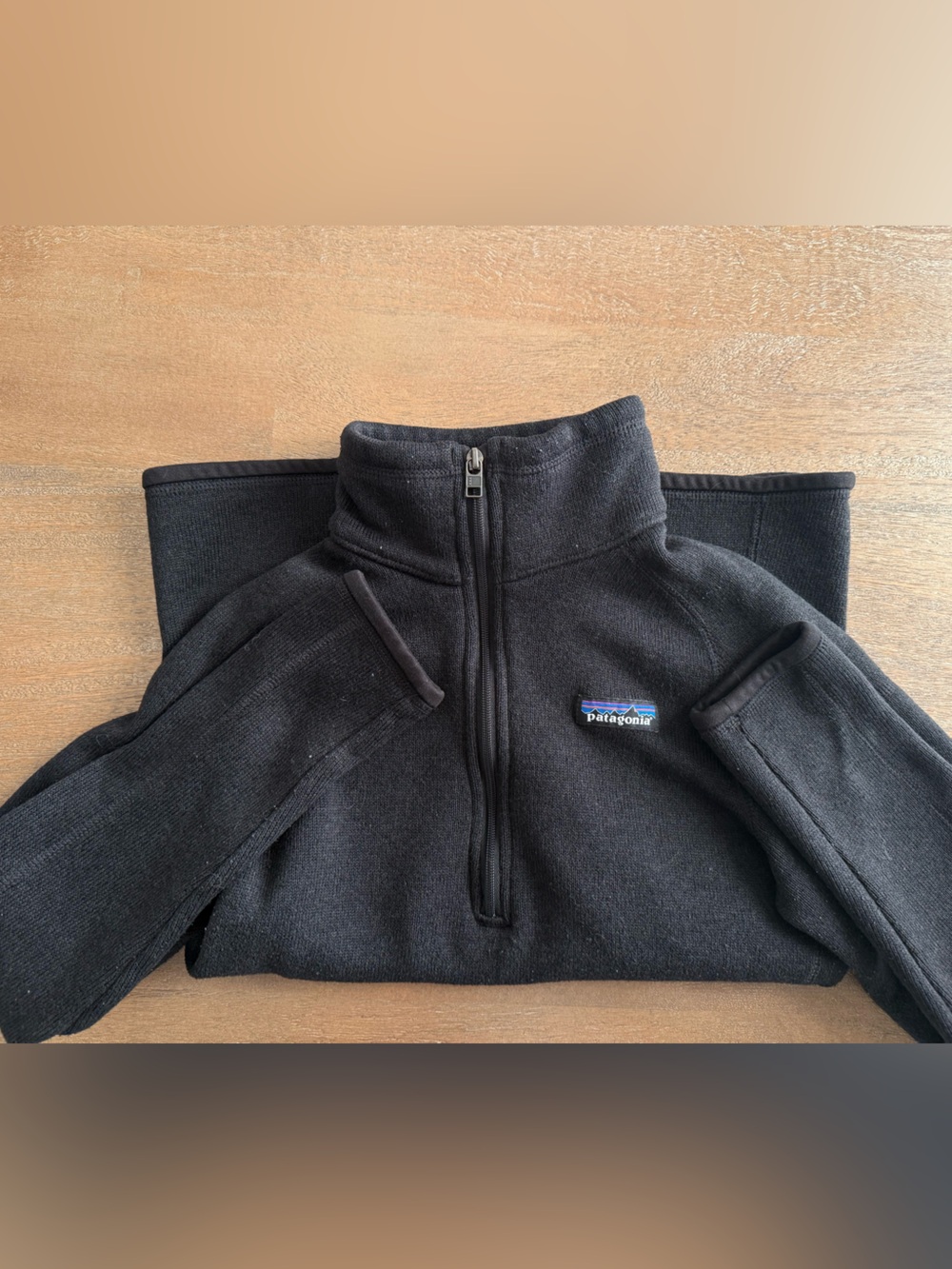 Patagonia Black Half-Zip Fleece Jacket